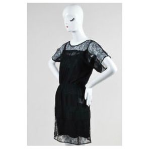 Sandro Lace and Chiffon Dress